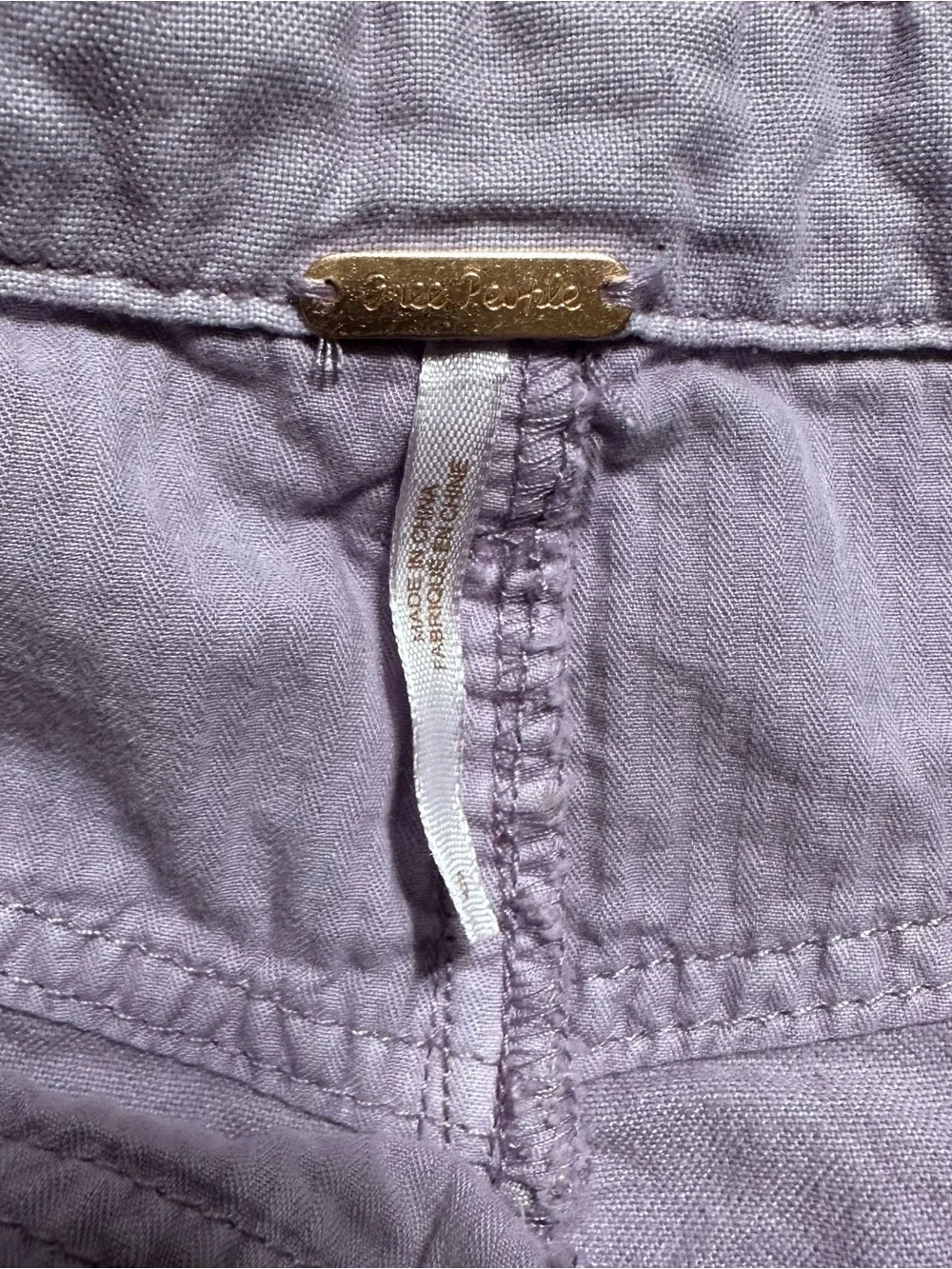 Free People NEW Fly Away Parachute Cargo Pants In Lavender Sz.0 Bohemian Fairy